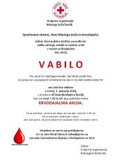 Krvodajalska akcija v Šentilju